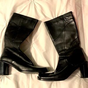 Aldo leather mid calf boots